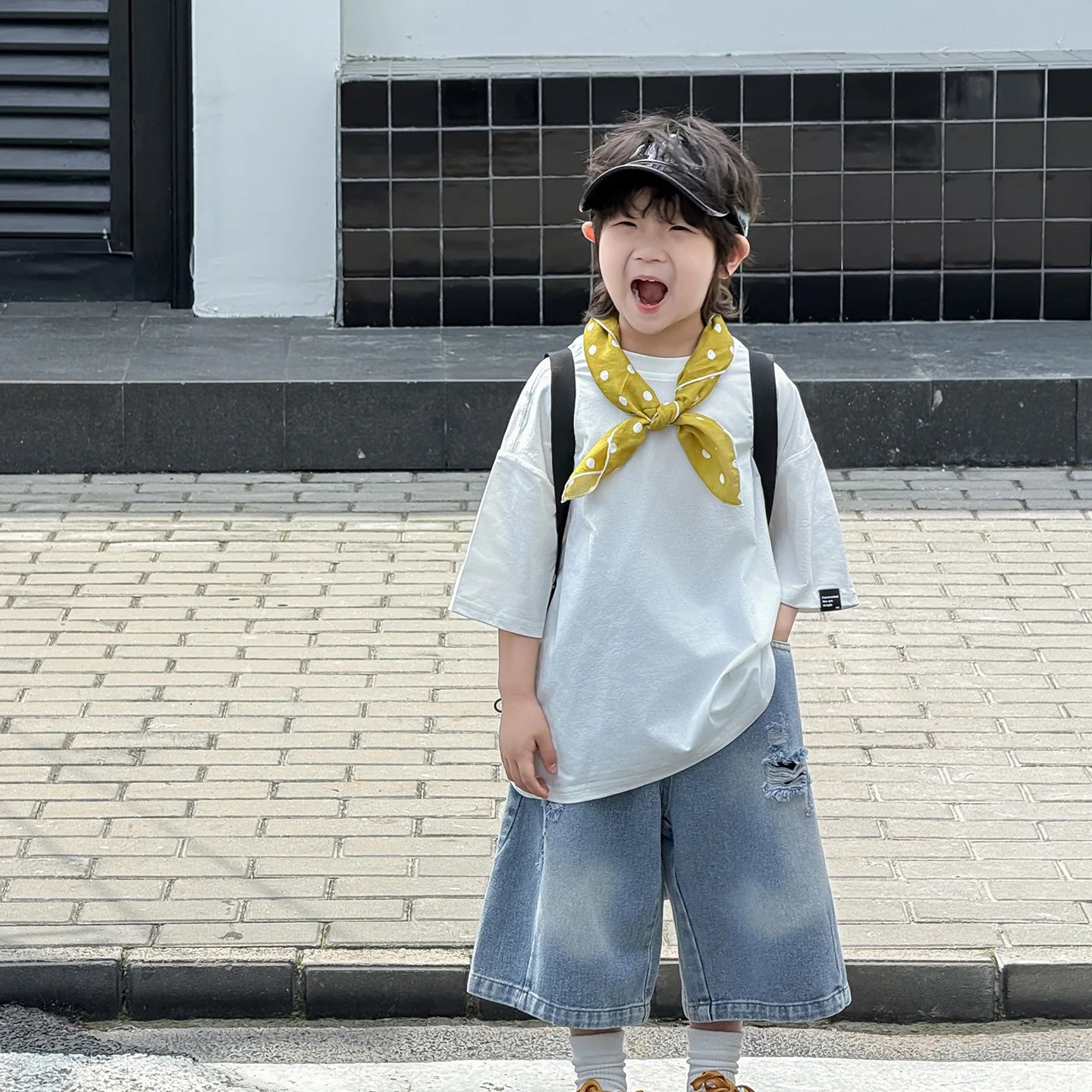 Children Clothing Boys Solid Color Simple T Shirt 2026 Summer New Boys Fashion Korean Style Loose Versatile Short Sleeved