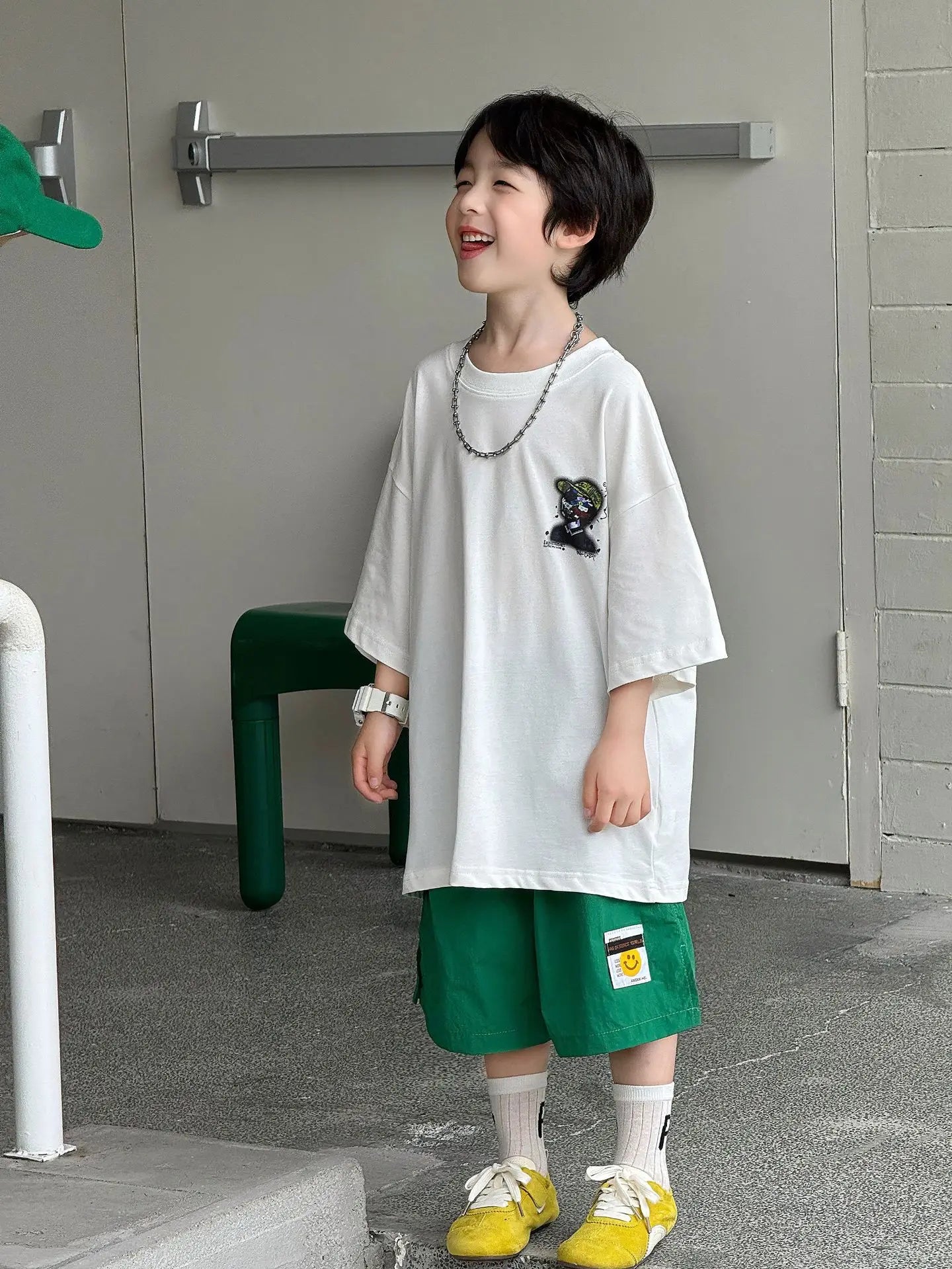 Children Clothes Kids Casual Loose T Shirt 2026 Summer New Korean Style Cartoon Cool Short-sleeved Boys Fashion Versatile Top