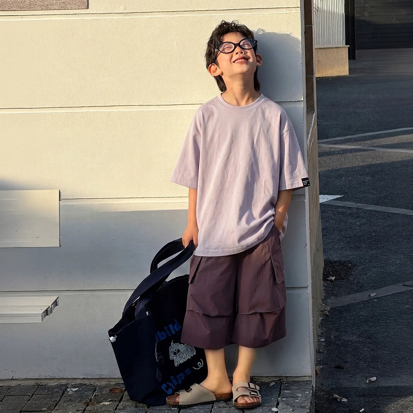Children Clothing Boys Solid Color Simple T Shirt 2026 Summer New Boys Fashion Korean Style Loose Versatile Short Sleeved