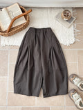2025 Autumn New Children Loose Trousers Cotton Girls Solid Harem Pants Toddler Wide Leg Pants Boys Casual Pants Kids Clothes